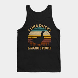 Pondside Pizzazz Duck Shirt for Wetland Wanderers Tank Top